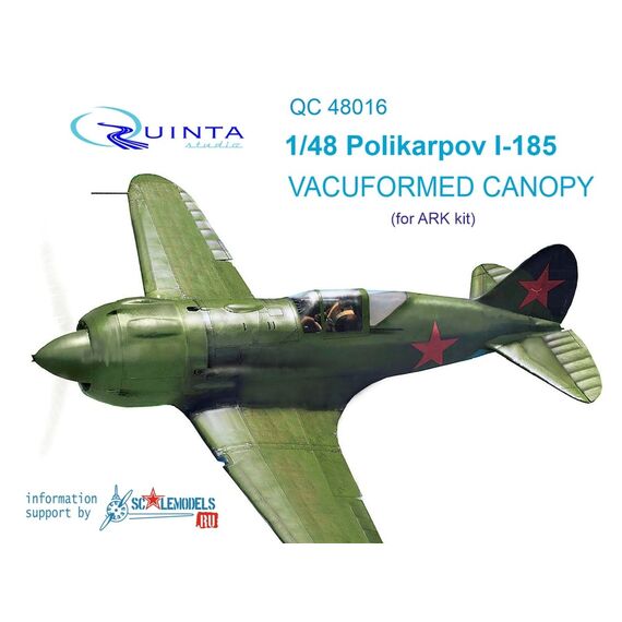 Polikarpov I-185 vacuformed clear canopy