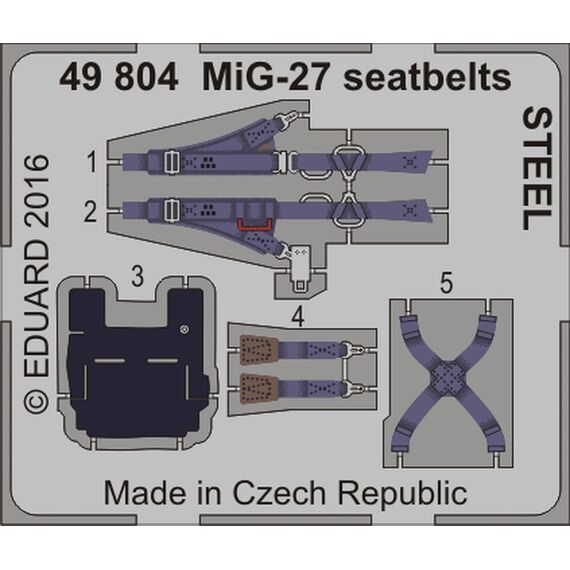 MiG-27 seatbelts STEEL