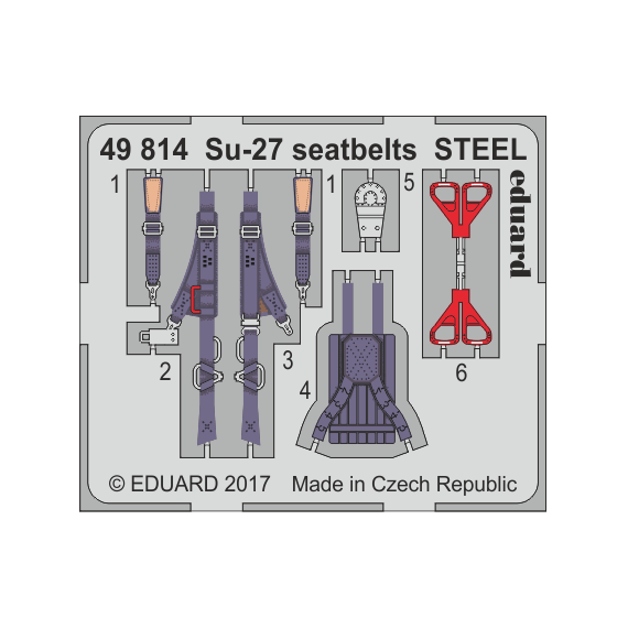 Su-27 seatbelts STEEL