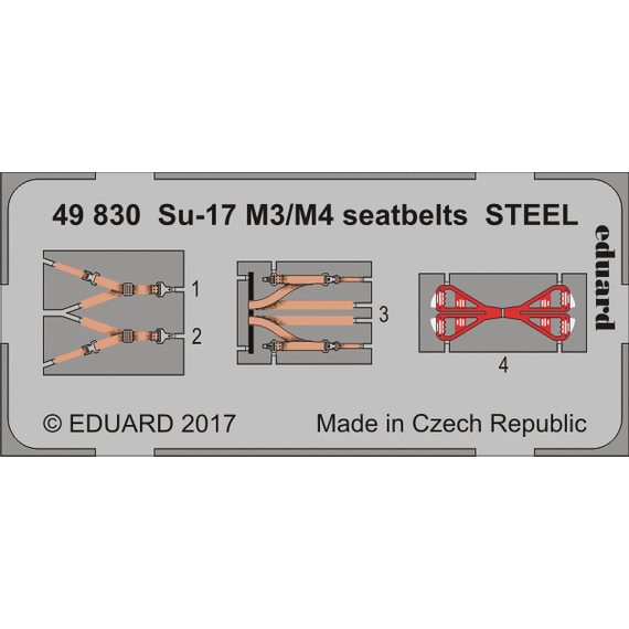 Su-17 M3/M4 seatbelts STEEL