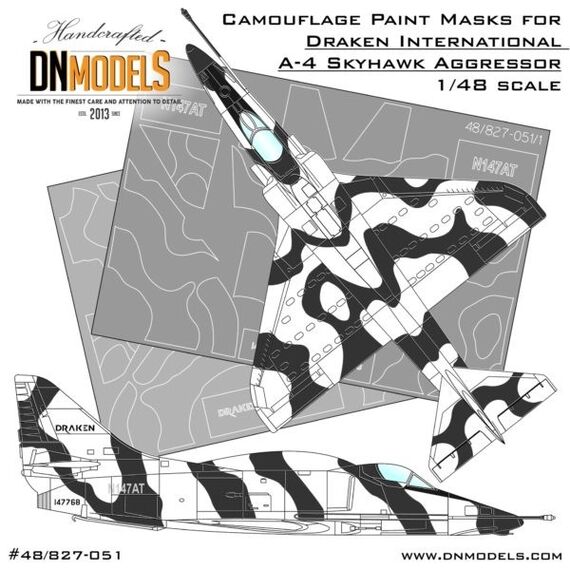 A-4 International Aggressor camouflage paint mask set