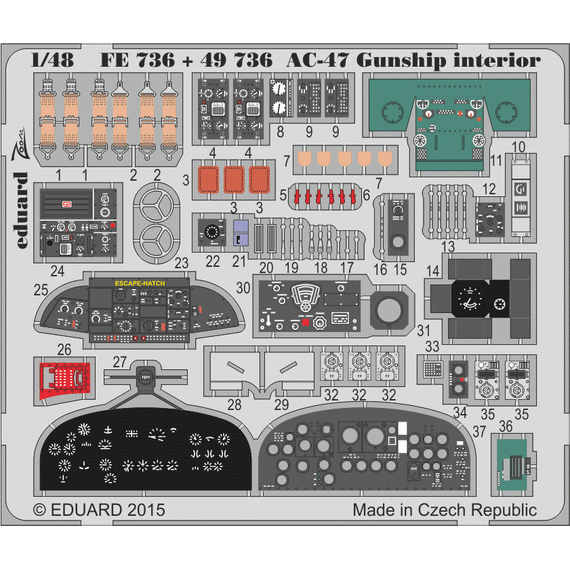 AC-47 interior detail set