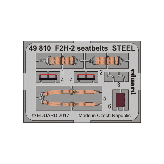 F2H-2 seatbelts STEEL