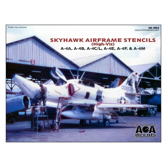 Skyhawk Airframe Stencils (High-Viz) A-4A/B/C/E/F/L/M