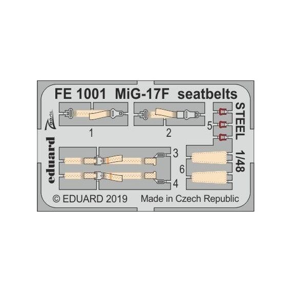 MiG-17F seatbelts STEEL