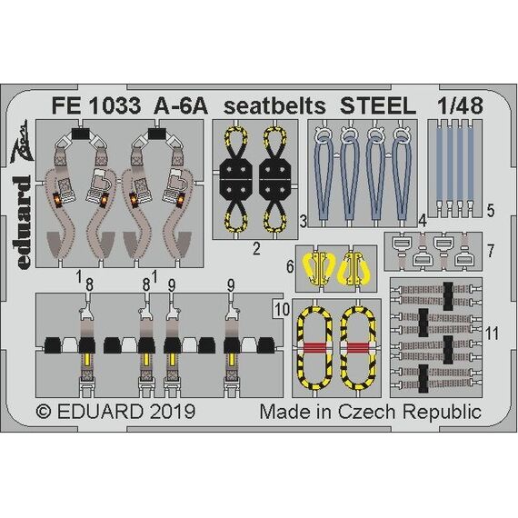 A-6A seatbelts (steel)