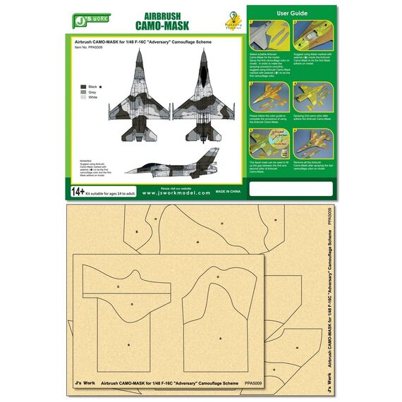 F-16C "Adversary" camo scheme mask