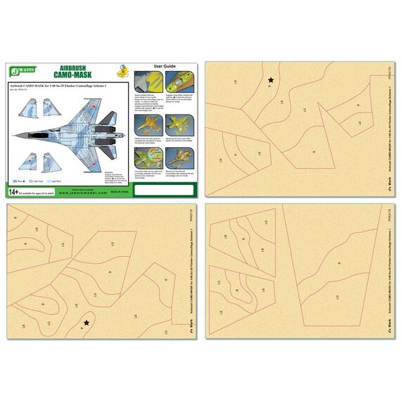 Su-35 camouflage mask scheme 1