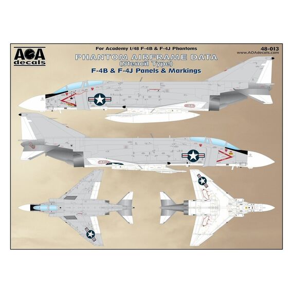 F-4B & F-4J Panels & Markings (Stencil Type)