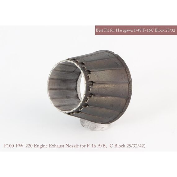 F-16A/B, F-16C/D Block 25/32/42 P&W exhaust nozzle & after burner set (open+closed)