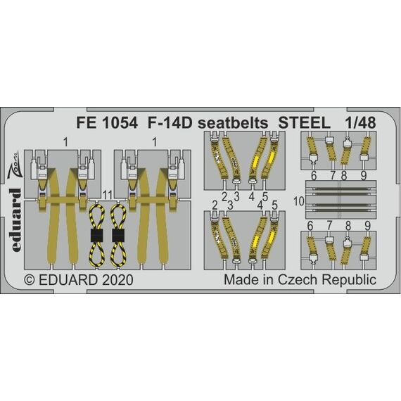 F-14D seatbelts Steel