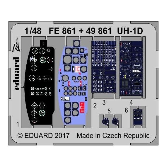 UH-1D cockpit detail set