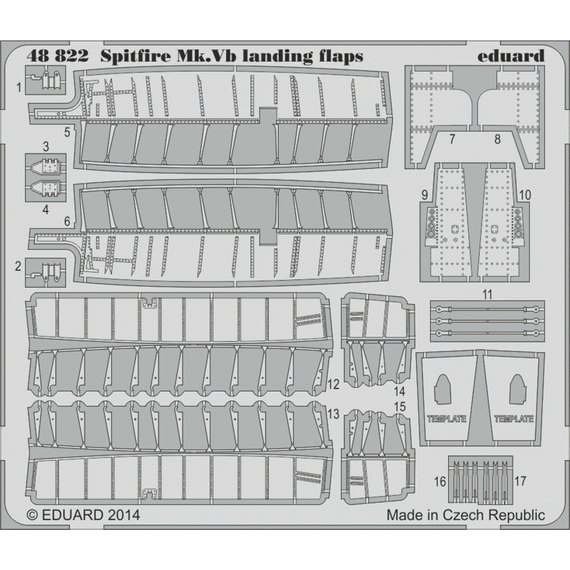 Spitfire Mk. V landing flaps
