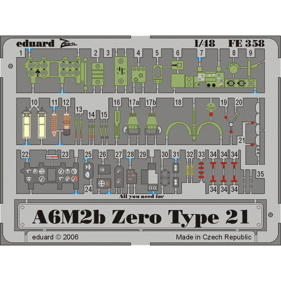 A6M2b Zero type 21 mask set