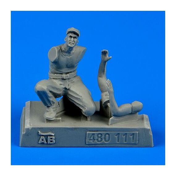 U.S. Army aircraft mechanic WWII Pacific Aerobonus 480111 1:48