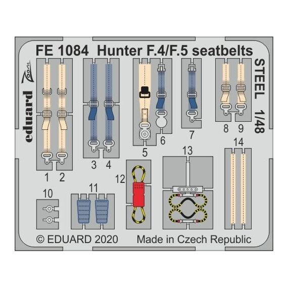 Hunter F.4/F.5 seatbelts STEEL