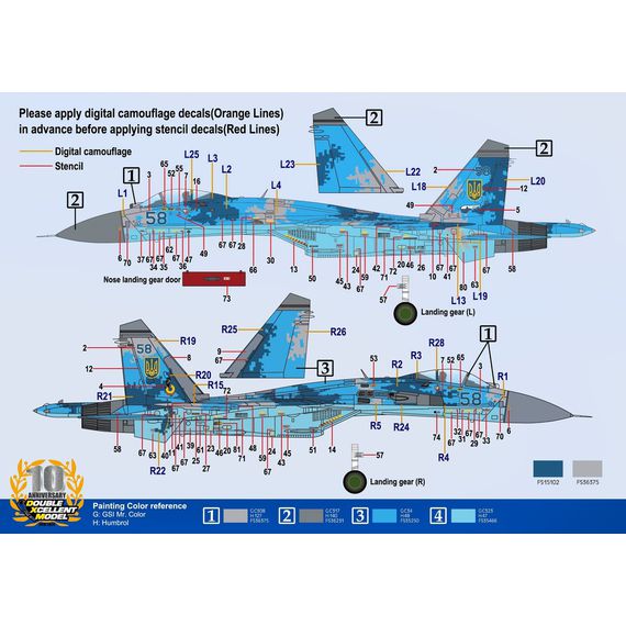 Su-27 Digital Camouflage Scheme Ukrainian Air Force, image 6