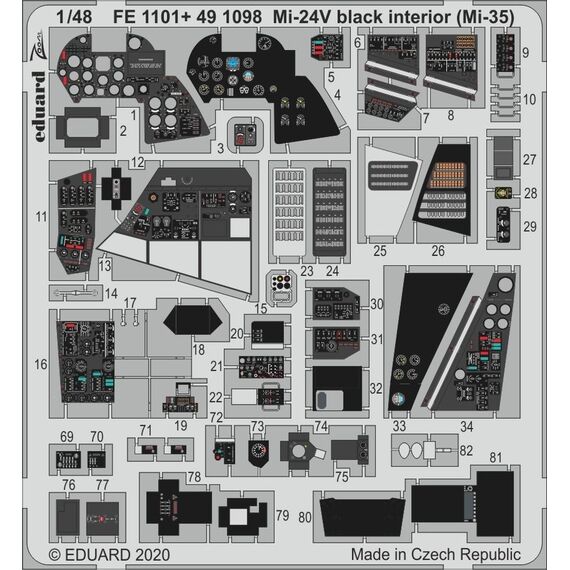 Mi-24V black interior (Mi-35)