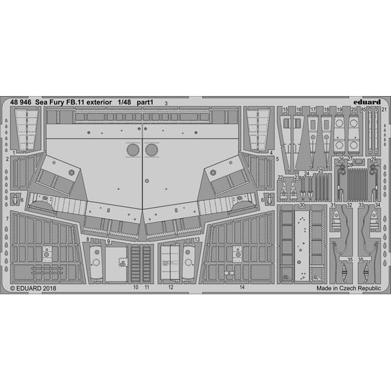 Sea Fury FB.11 BIG detail set, image 6