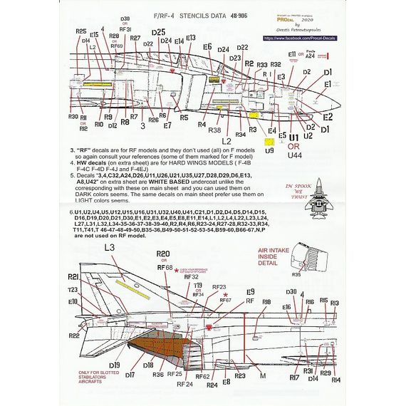 F/RF-4 stencils data (black), image 7