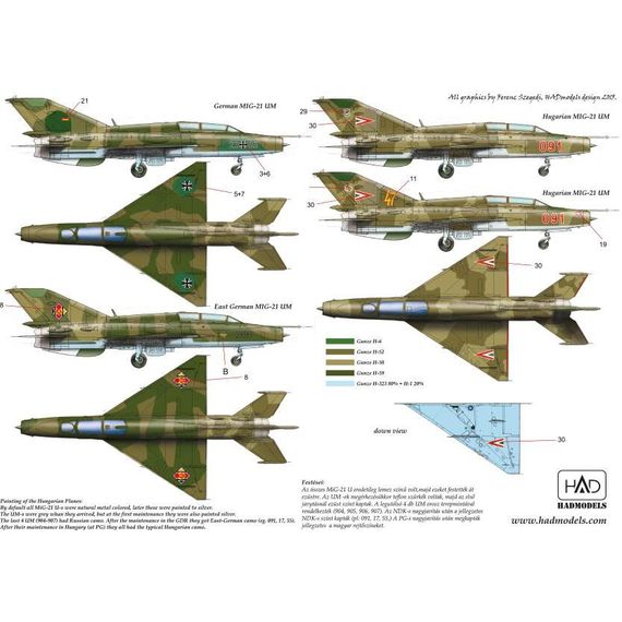 MiG-21 UM decal sheet, image 2