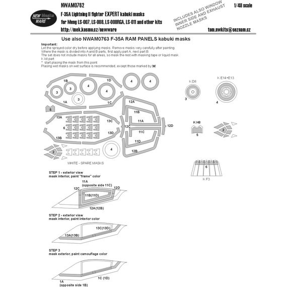 F-35A fighter EXPERT kabuki masks, image 2