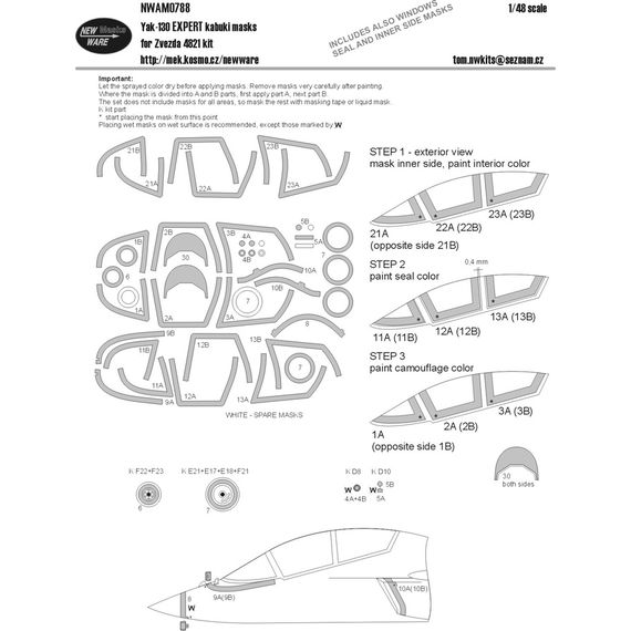 Yak-130 EXPERT kabuki masks, image 2