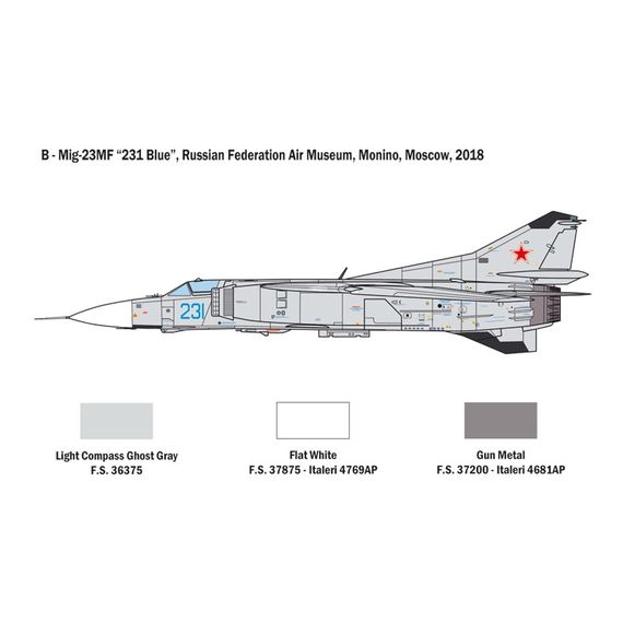 MiG-23 MF/BN Flogger Italeri 2798 1:48, image 5