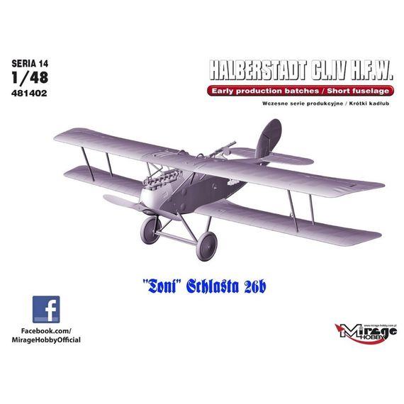 Halberstadt CL.IV H.F.W. Mirage Hobbies 481402 1:48, image 3