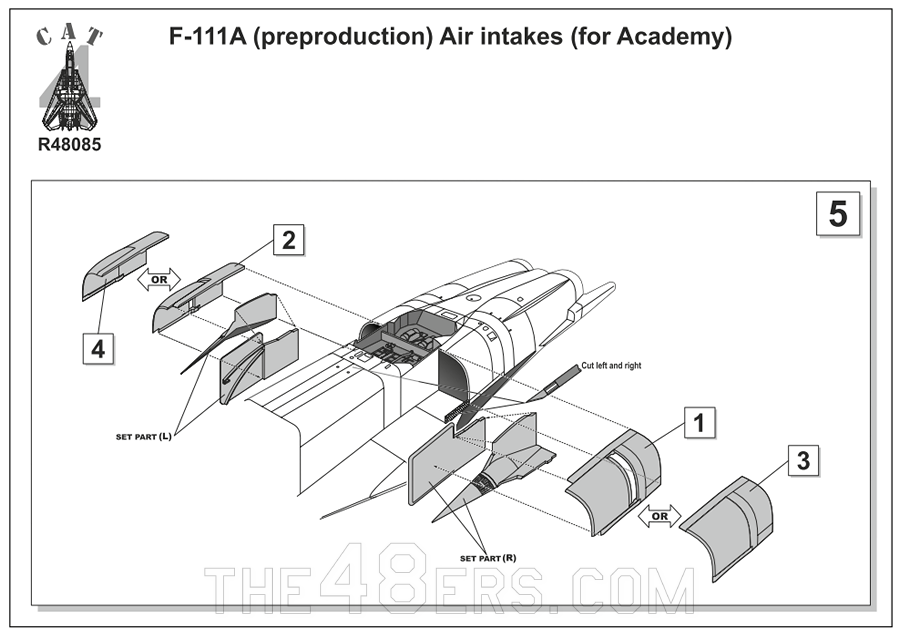 F-111A (preproduction) Air intakes