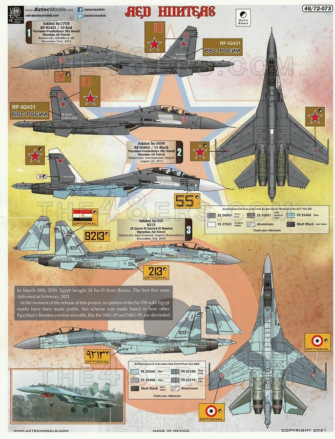 Su-27 Variants International Set - Red Hunters