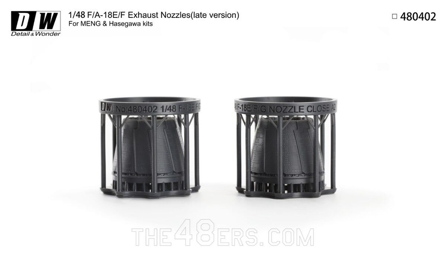 ​F/A-18E/F exhaust nozzles (late) Detail & Wonder 480402 1:48