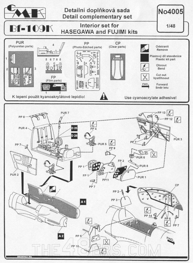 Bf-109 K Interior set