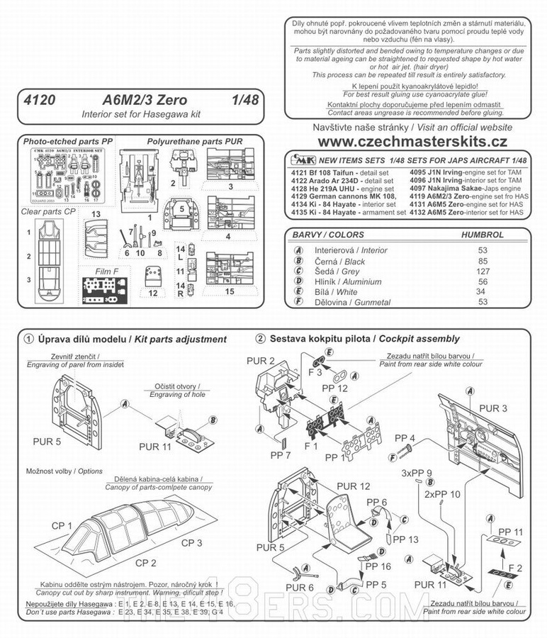 A6m2 3 Zero Interior Set