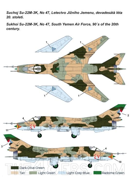 Su-22M-3K Fitter J (Tumansky R-29BS-300 engine) Conversion set