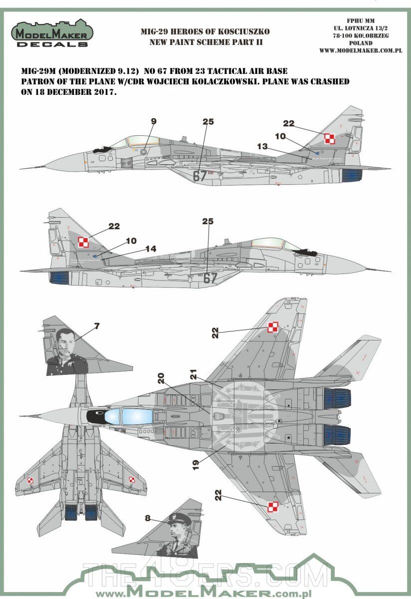 MiG-29 Heroes of Kosciuszko New paint scheme part 2