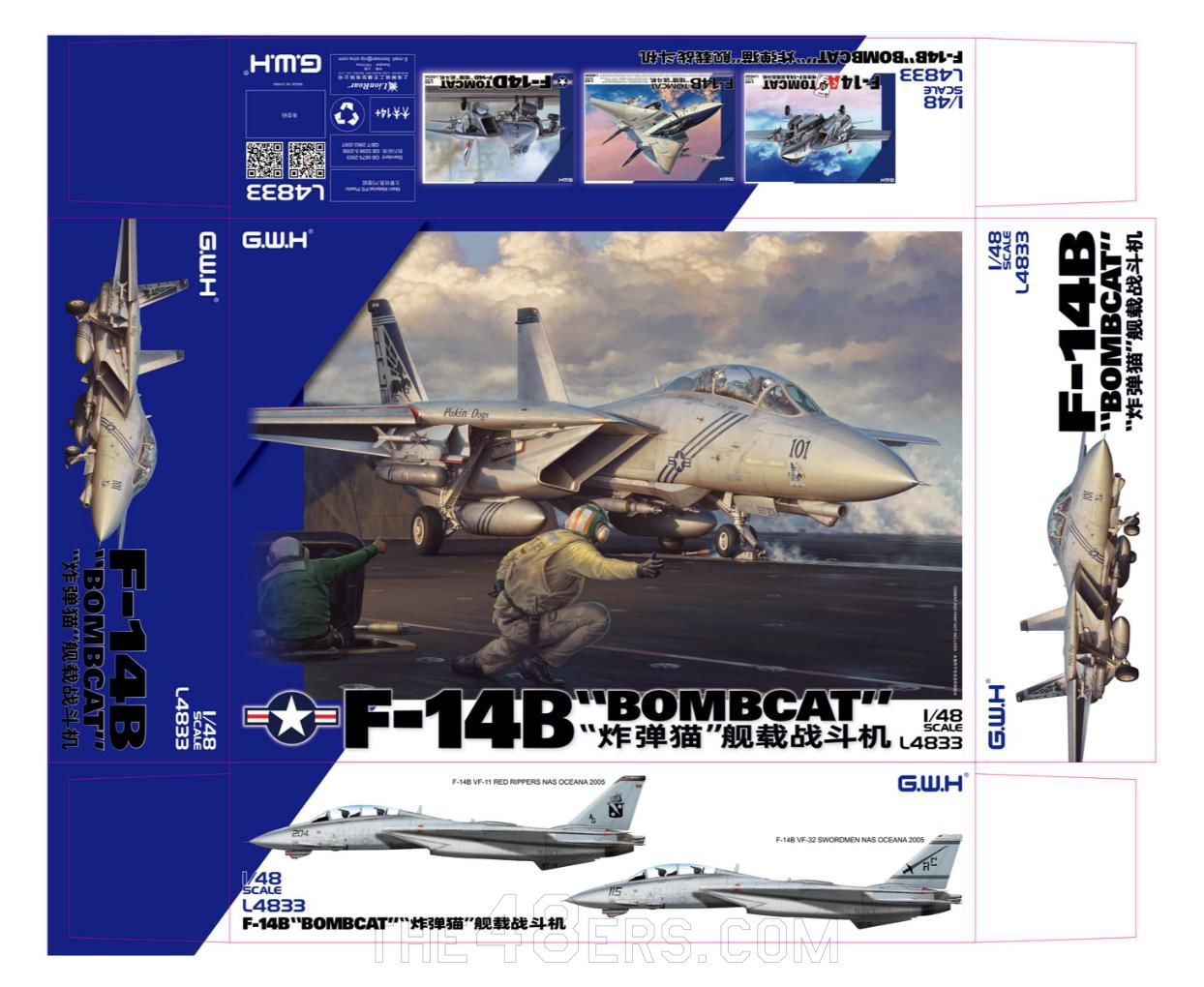 F-14B US Navy ''BOMBCAT'' Great Wall Hobby L4833 1:48