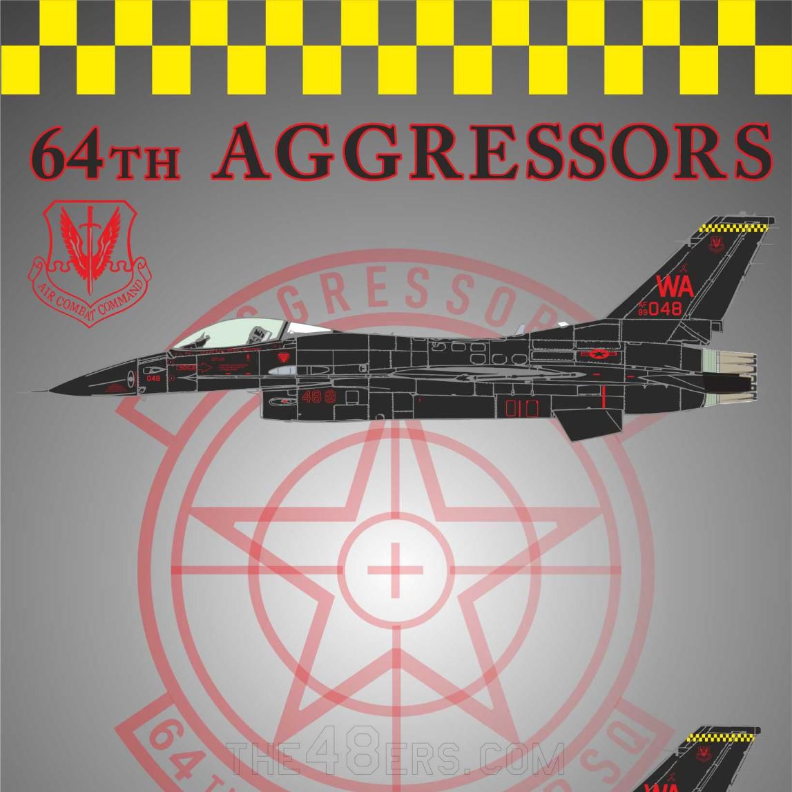 【未使用品】HERPA 1/200 F-16C AGGRESSOR WRAITH Lockheed F-16 Fighting Falcon Fighter Aircraft 
