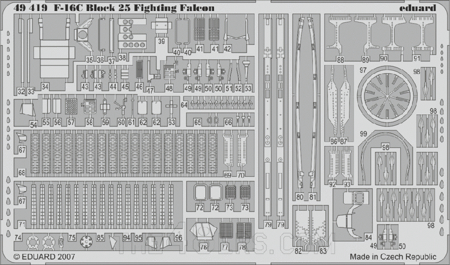 F-16C Block 25 detail set