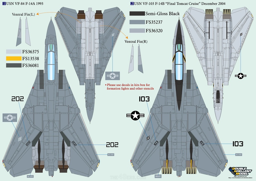 F-14A/B USN VF-84/101/103/ & IRIAF Collection 1