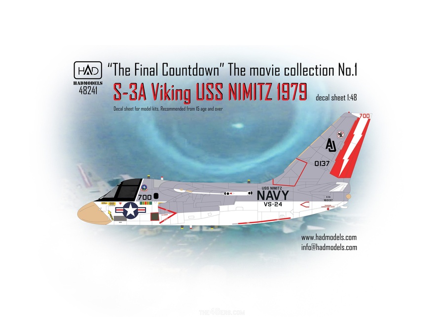 S-3A ”Final Countdown” Collection Decal Sheet