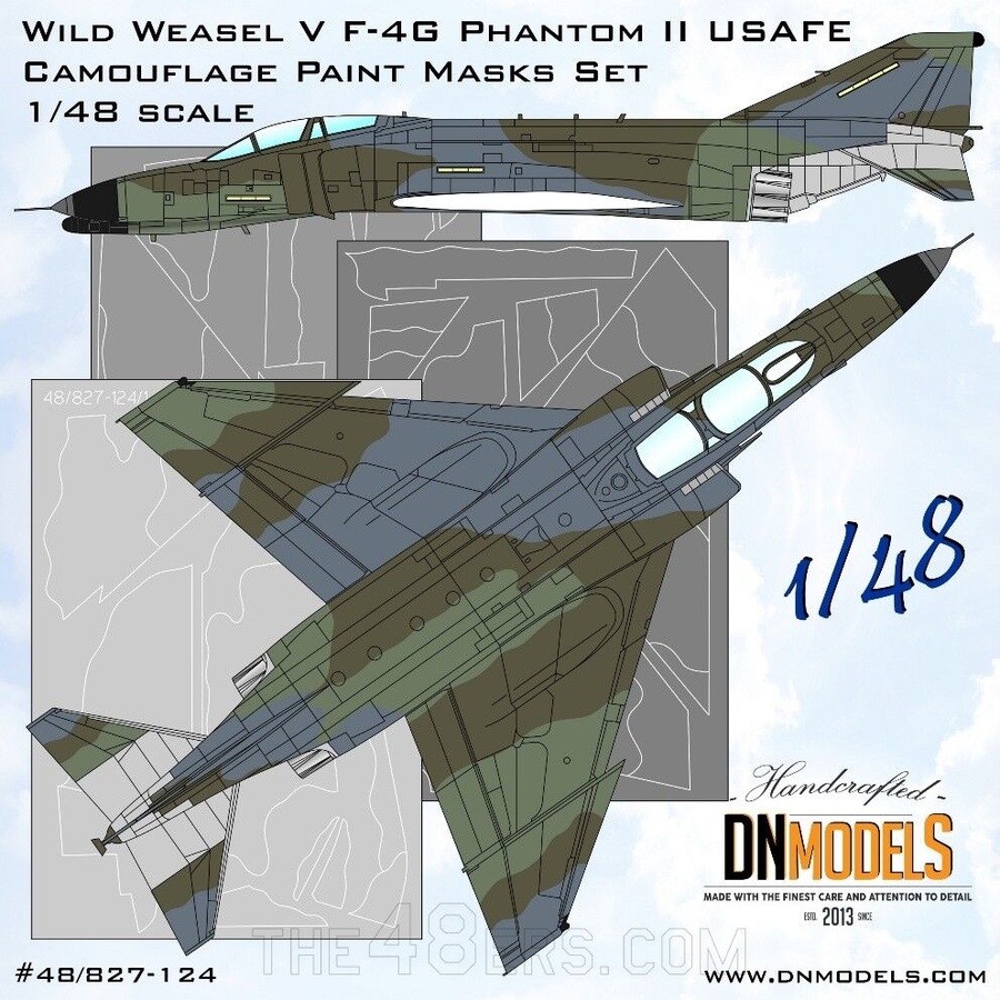 Wild Weasel V F-4G Phantom II USAFE Camouflage paint masks